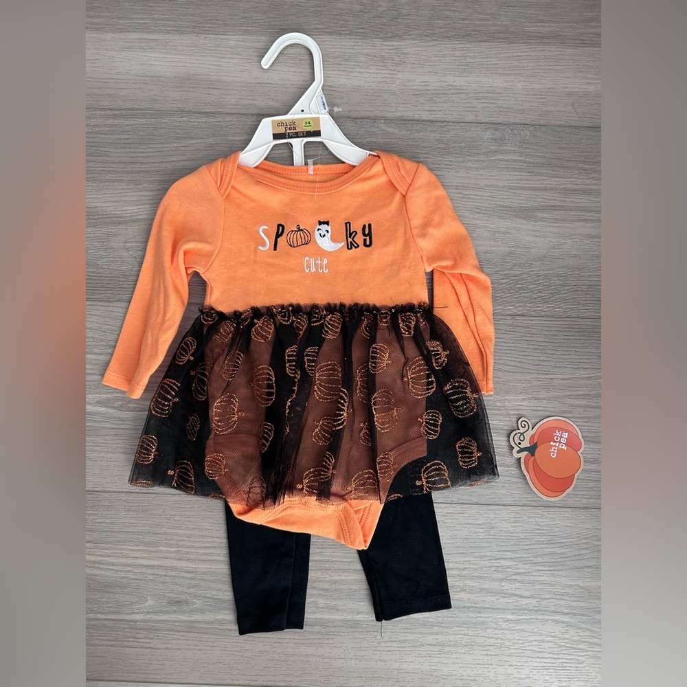 Chick Pea Bright Orange Baby Set